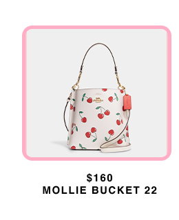 COACH®  Mollie Bucket 22 With Heart Cherry Print