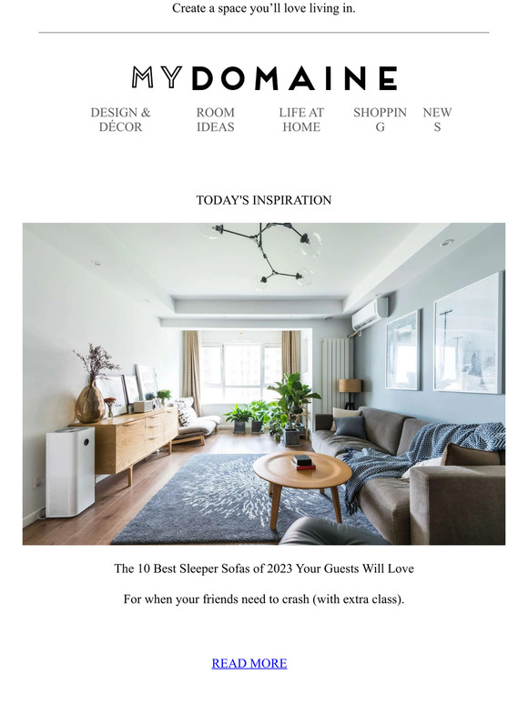 MyDomaine The 10 Best Sleeper Sofas of 2023 Your Guests Will Love Milled