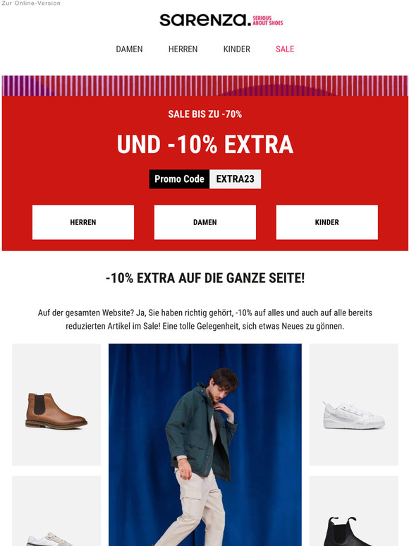 😍 -10% Extra auf die GESAMTE Website, auch auf alles im Sale!