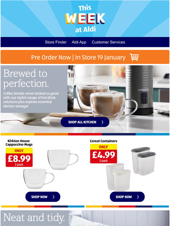 Aldi UK This week’s Specialbuys are now available to preorder! Milled