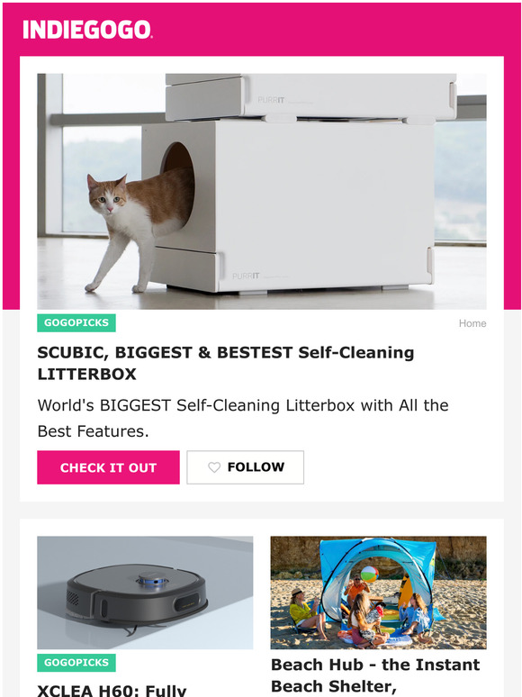 Indiegogo This selfcleaning litter box is the biggest and best one that you've seen Milled