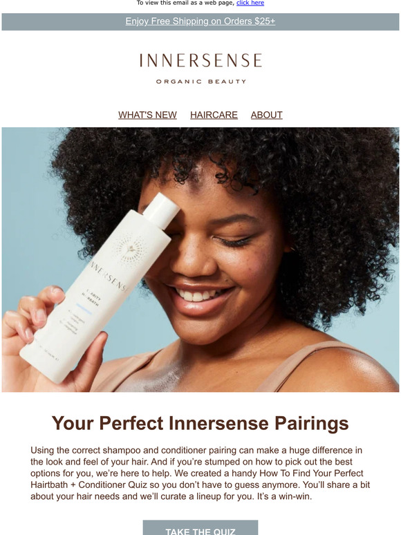 Innersense Organic Beauty Take the Hair Quiz + Customize Your Routine
