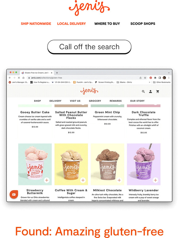 Jeni's Ice Creams Our best gluten and dairyfree flavors Milled