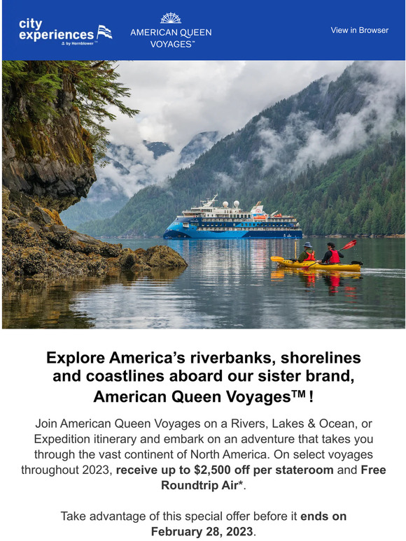 Cruise North America with American Queen Voyages