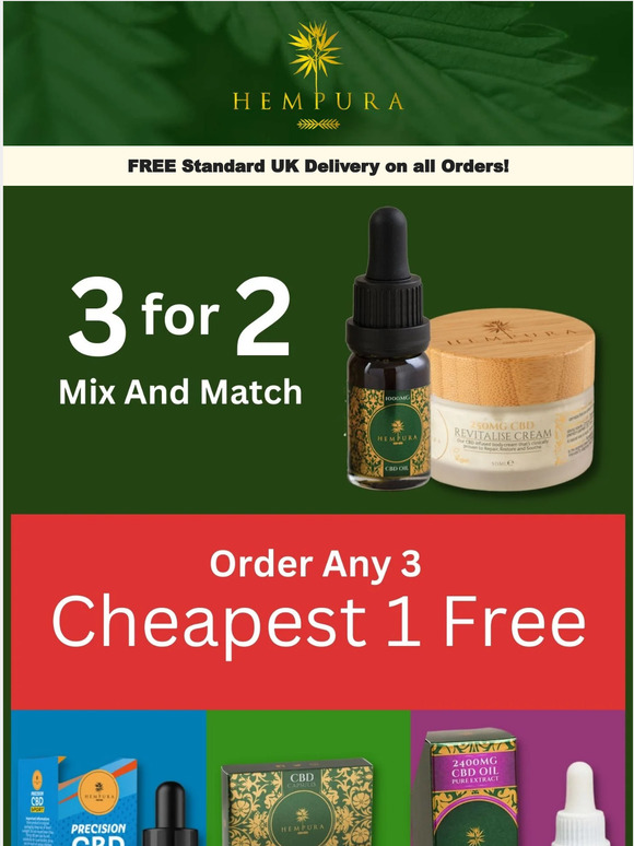 3 for 2 Mix and Match - 2023 January Sale!