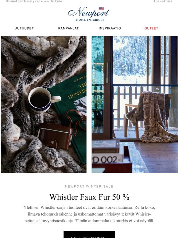 Whistler Faux Fur 50 % | Newport Winter Sale
