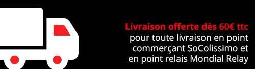 Livraison offerte des 60 euros ttc