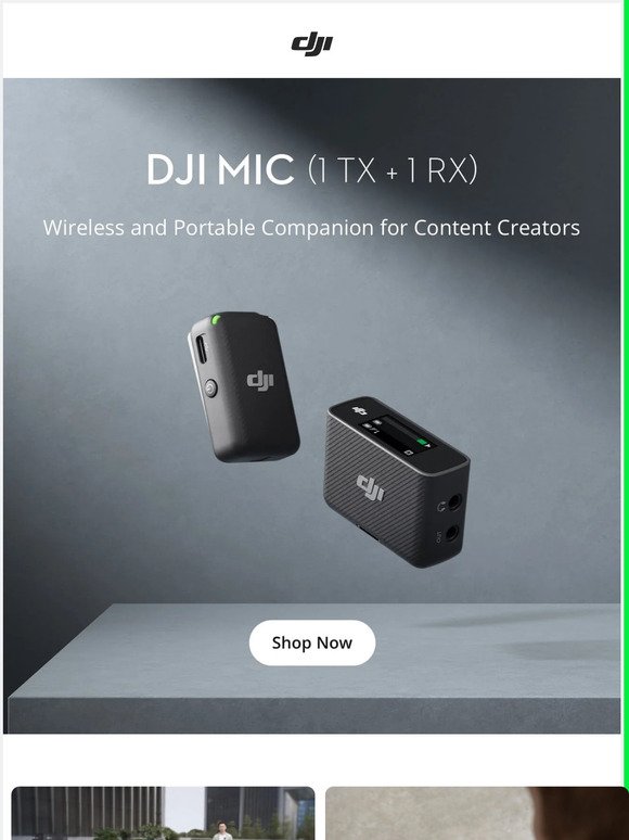 Now Available: DJI Mic (1 TX + 1 RX)