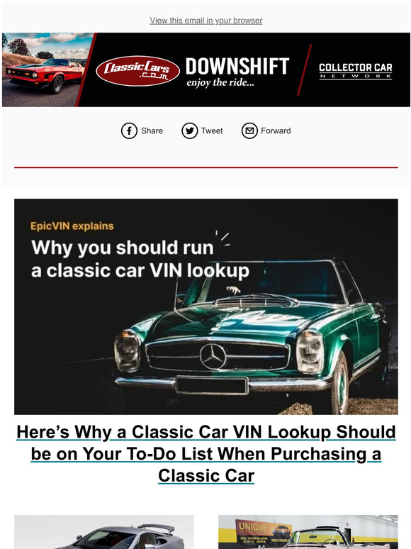 ClassicCars: Here’s Why A Classic Car VIN Lookup Should Be On Your To ...