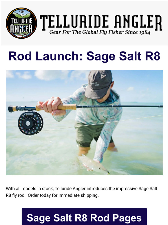 Telluride Angler Sage Salt R8 launch model reviews + stock at