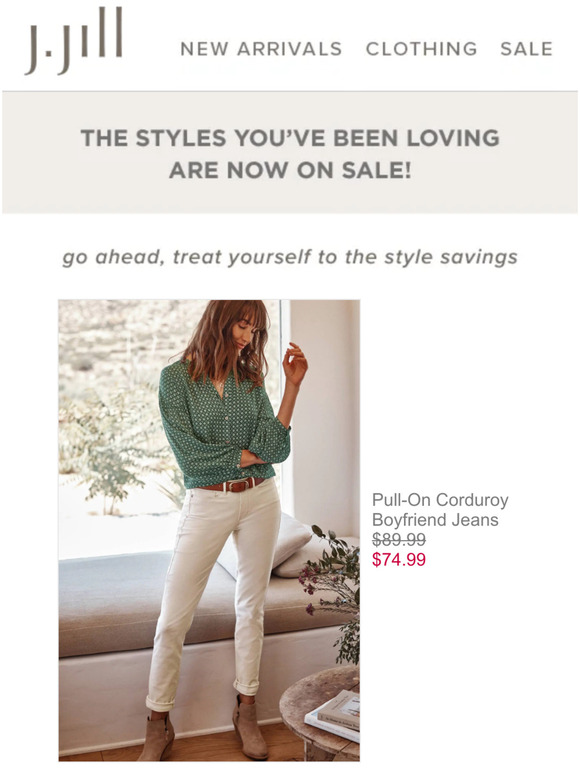 J.Jill Styles you were eyeing are now on sale. Milled