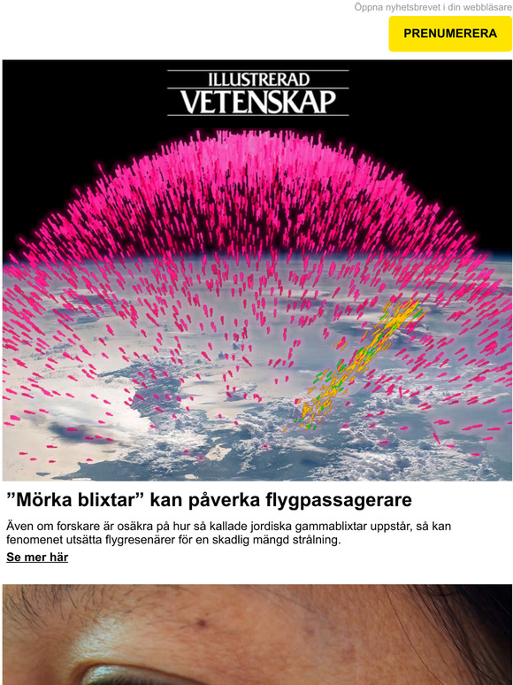 ”Mörka blixtar” kan påverka flygpassagerare