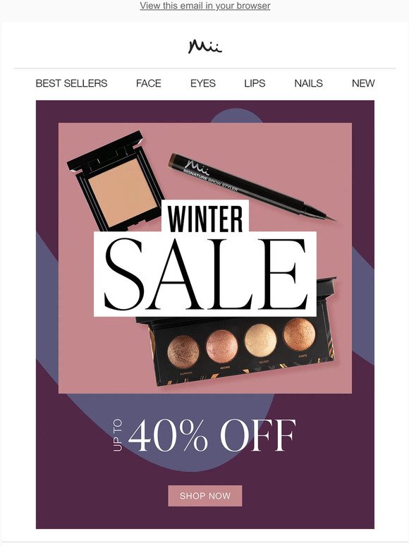 Don't miss our 40% OFF Winter Sale🌟