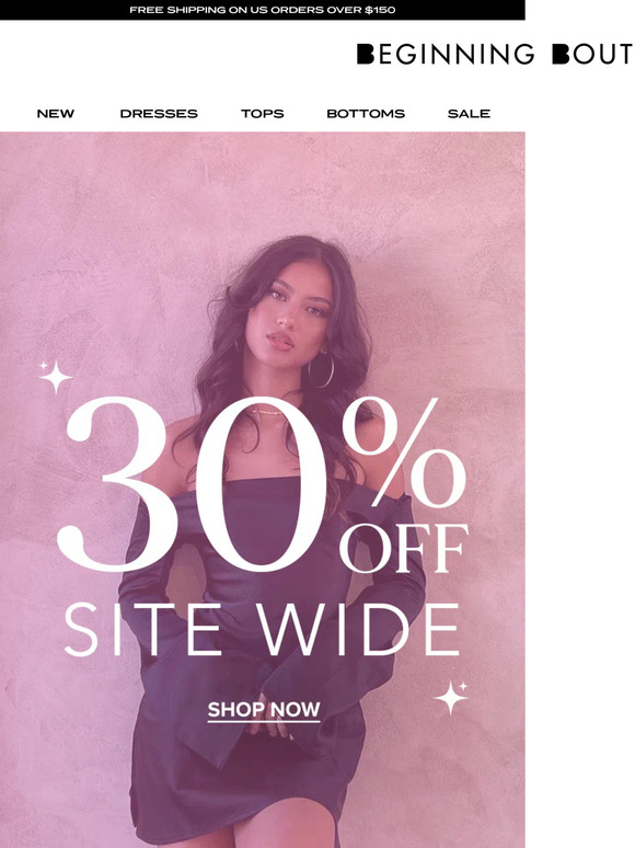 💥 30% OFF SITEWIDE JUST STARTED! 💥