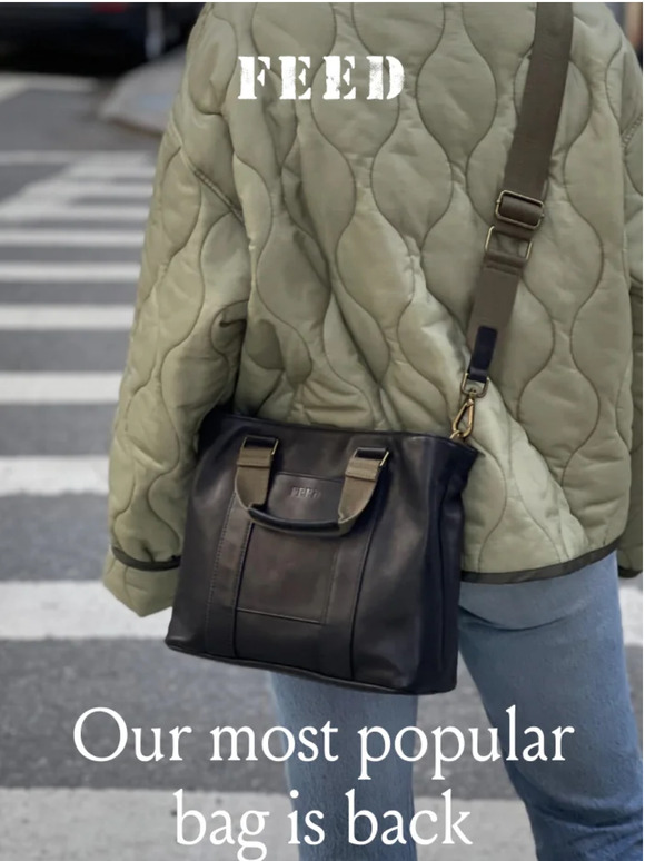 FEED Our most popular bag is back! Milled
