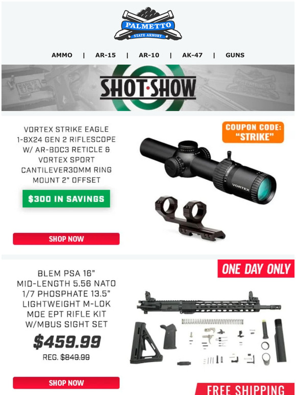 Palmetto State Armory Free Shipping 10+ On Fiocchi .22LR SubSonic 40gr Ammo 5.99/Box Milled