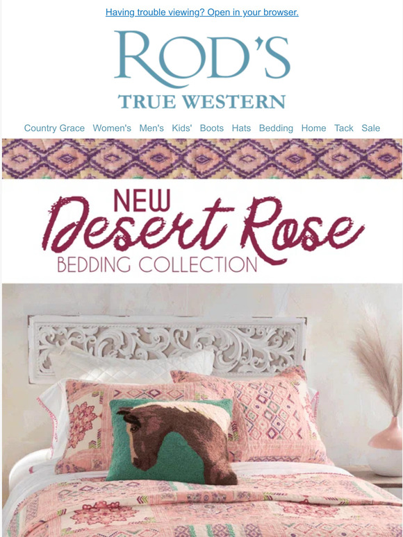 Rod's Western Palace 🌸 Introducing the Desert Rose Quilted Bedding