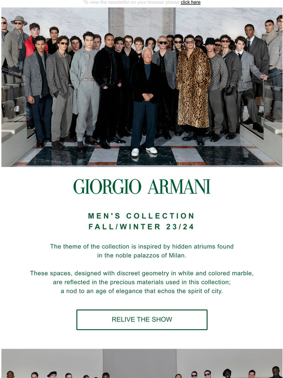 giorgio armani fall winter 2023