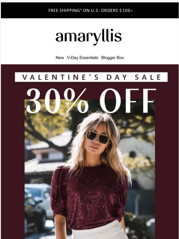 V-Day Looks!  😍 Bonus: 30% OFF