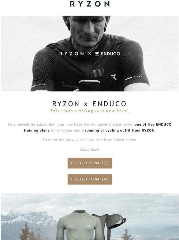 Win an ENDUCO training plan and a RYZON outfit