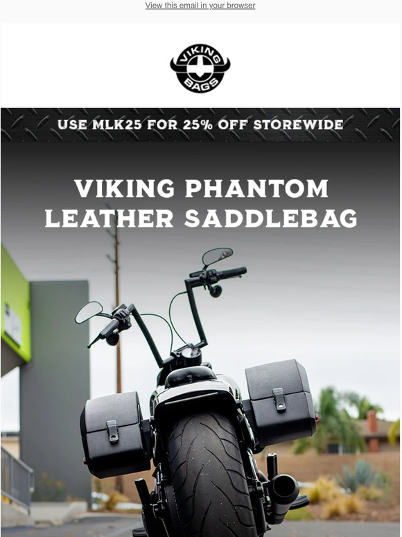 Viking Revival Series Large Studded Motorcycle Sissy Bar Bag