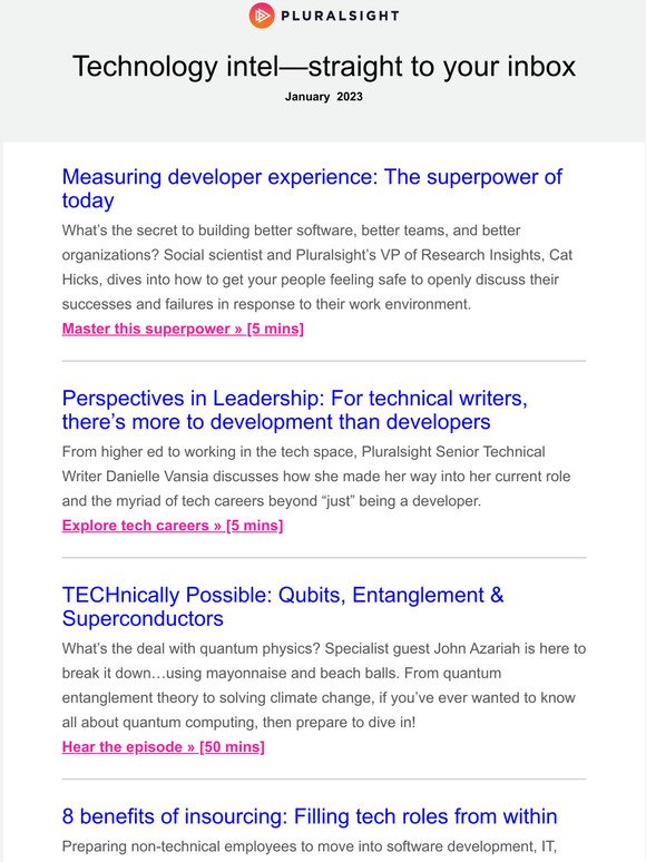—, learn how to improve the developer experience