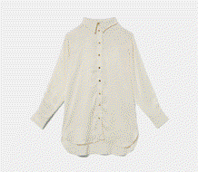 Viscose Satin Woven Boyfriend Shirt