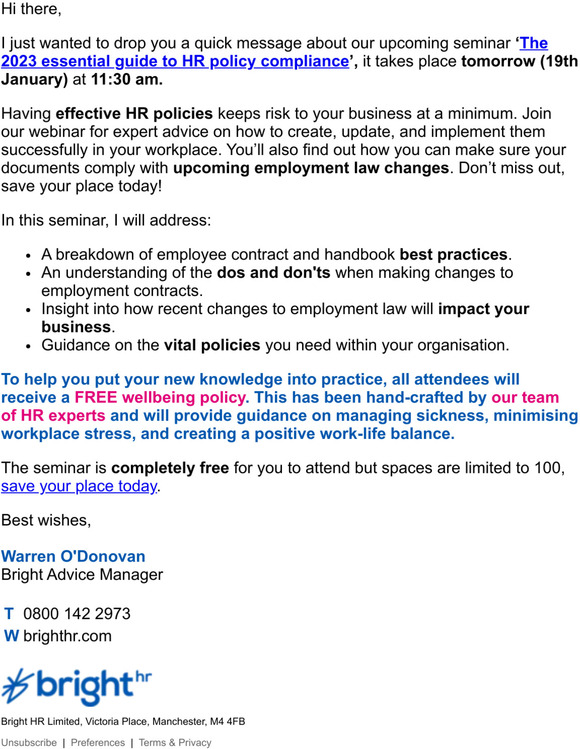 Final call for time-saving HR policy advice.