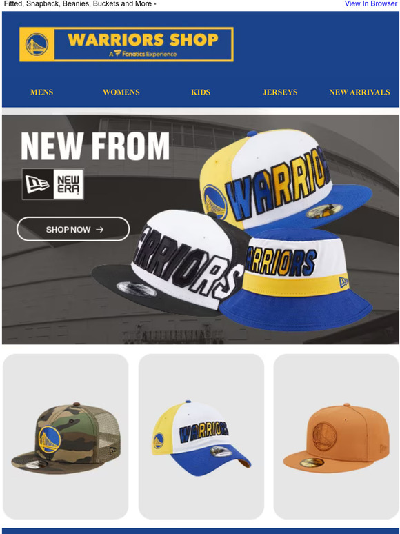 Men's New Era Black Golden State Warriors Opening Night Dubs