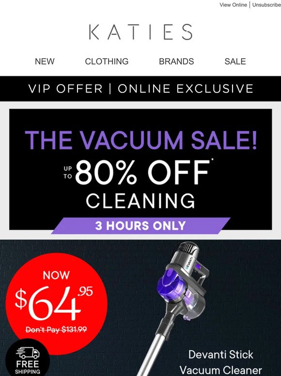 Vacuum Your Troubles Away From $64.95* 👋