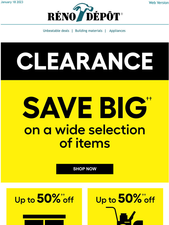 Up to 50% off select snow blowers!