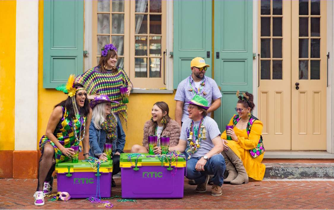 mardi gras rtic cooler