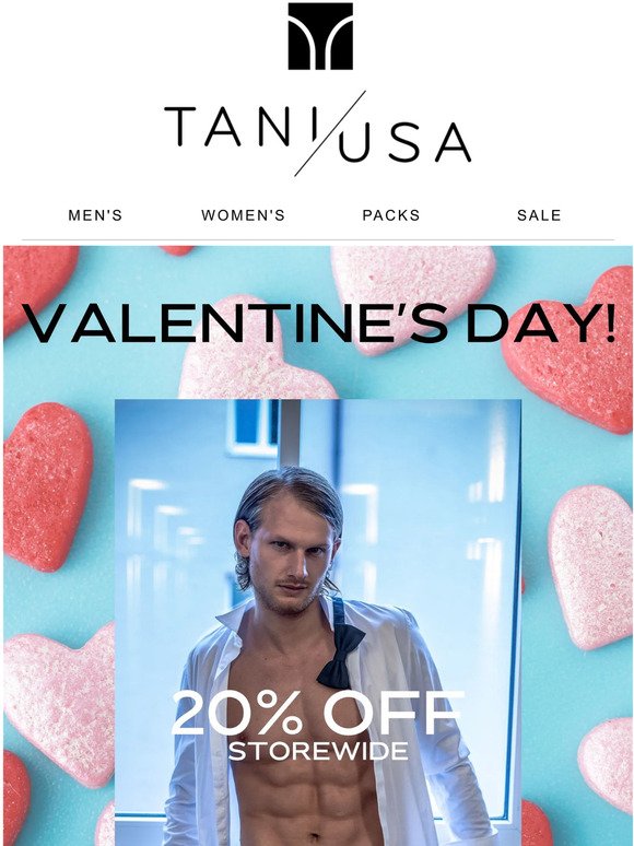 Countdown to Valentine's Day - 20% off storewide!