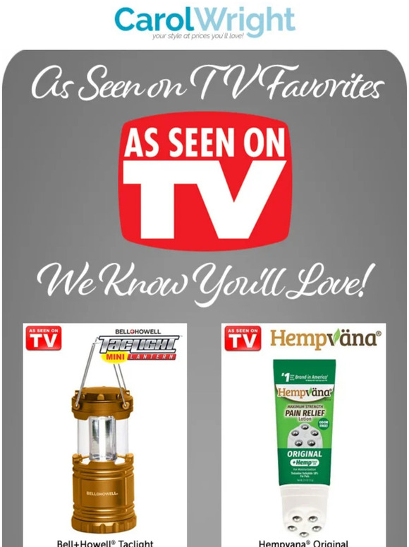 Dr. Leonard's Healthcare/Carol Wright Gifts As Seen on TV Favorites We