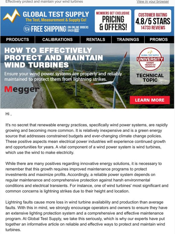 Effectively Protect and Maintain Your Wind Turbines 