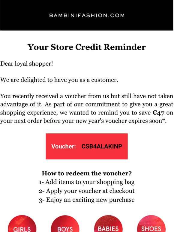 Hey, Don't Your €47 Voucher Milled