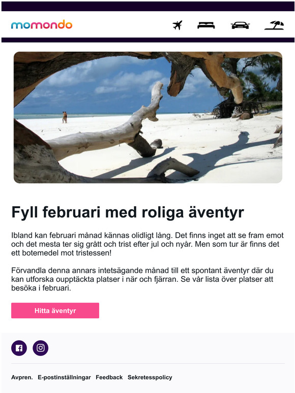 Vill du ut och resa i februari?