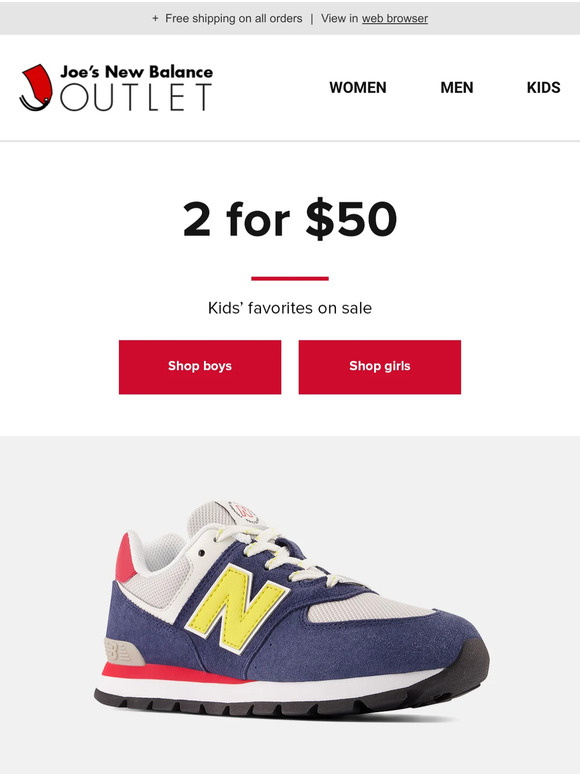 joe new balance outlet daily deal