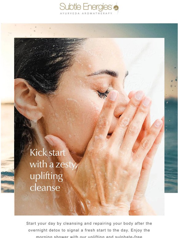 Kick start your day cleansing and energising the skin