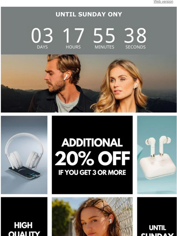 70% OFF + 20% OFF if you get 3 or more!