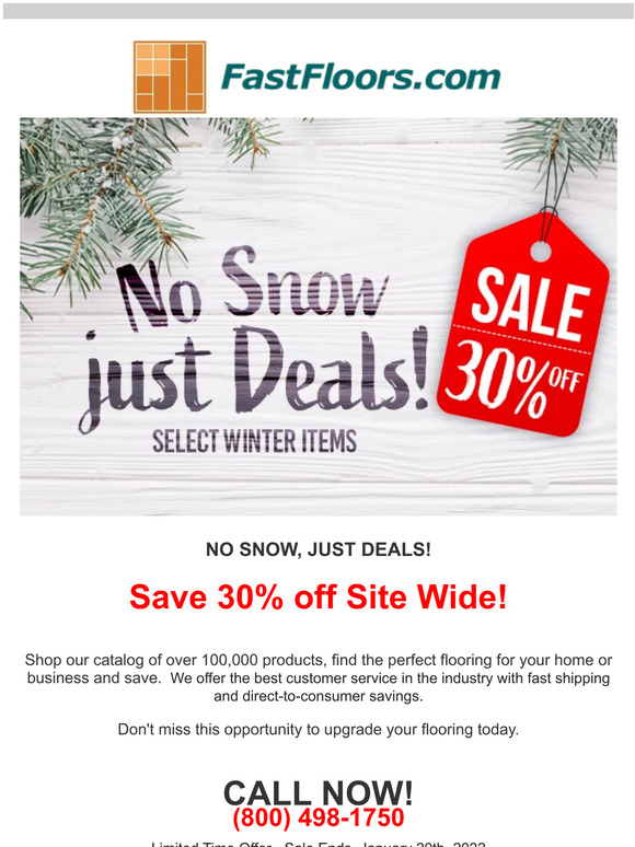 No Snow Just Deals