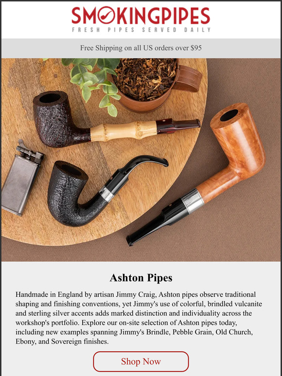 Smokingpipes.com: Ashton Pipes | Modern English Classics | Milled