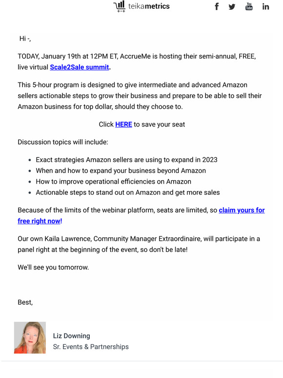 Scale2Sale - Claim Your Free Seat For Tips On Growing Your Business