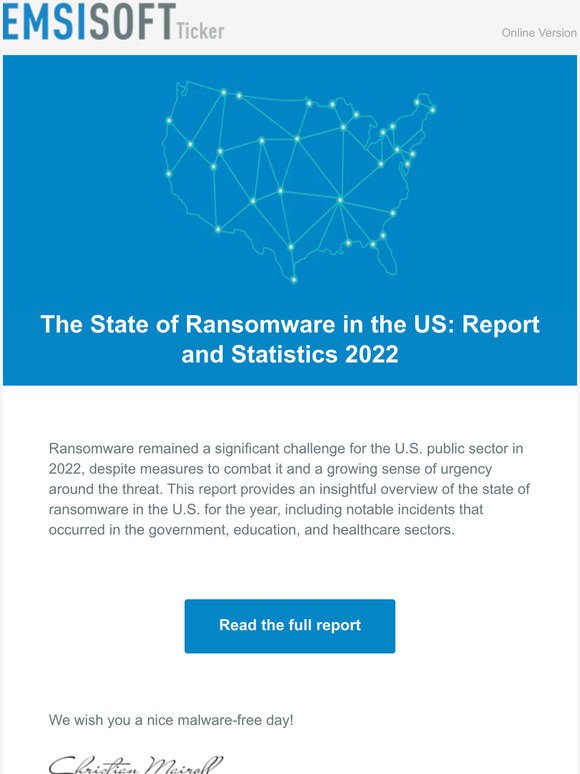 The State of Ransomware in the US: Report and Statistics 2022