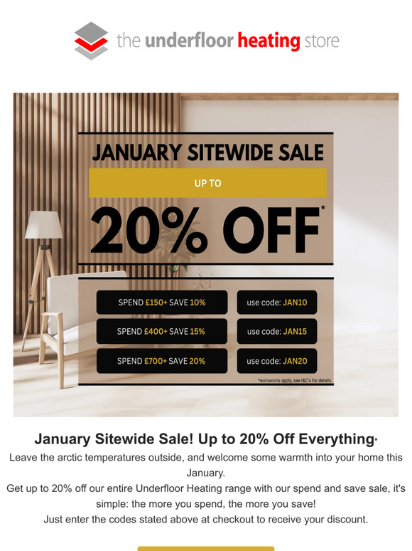 Up to 20% Off EVERYTHING