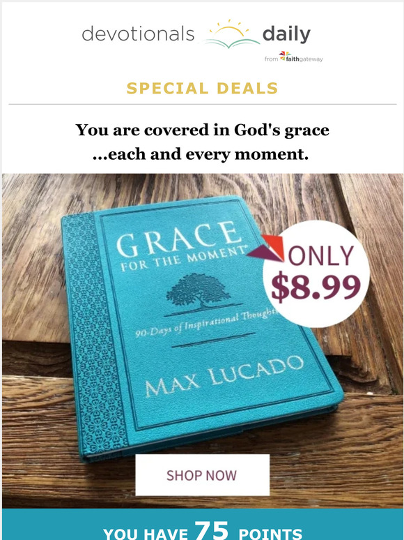 Faithgateway this classic max lucado devotional is now only 8 99 milled