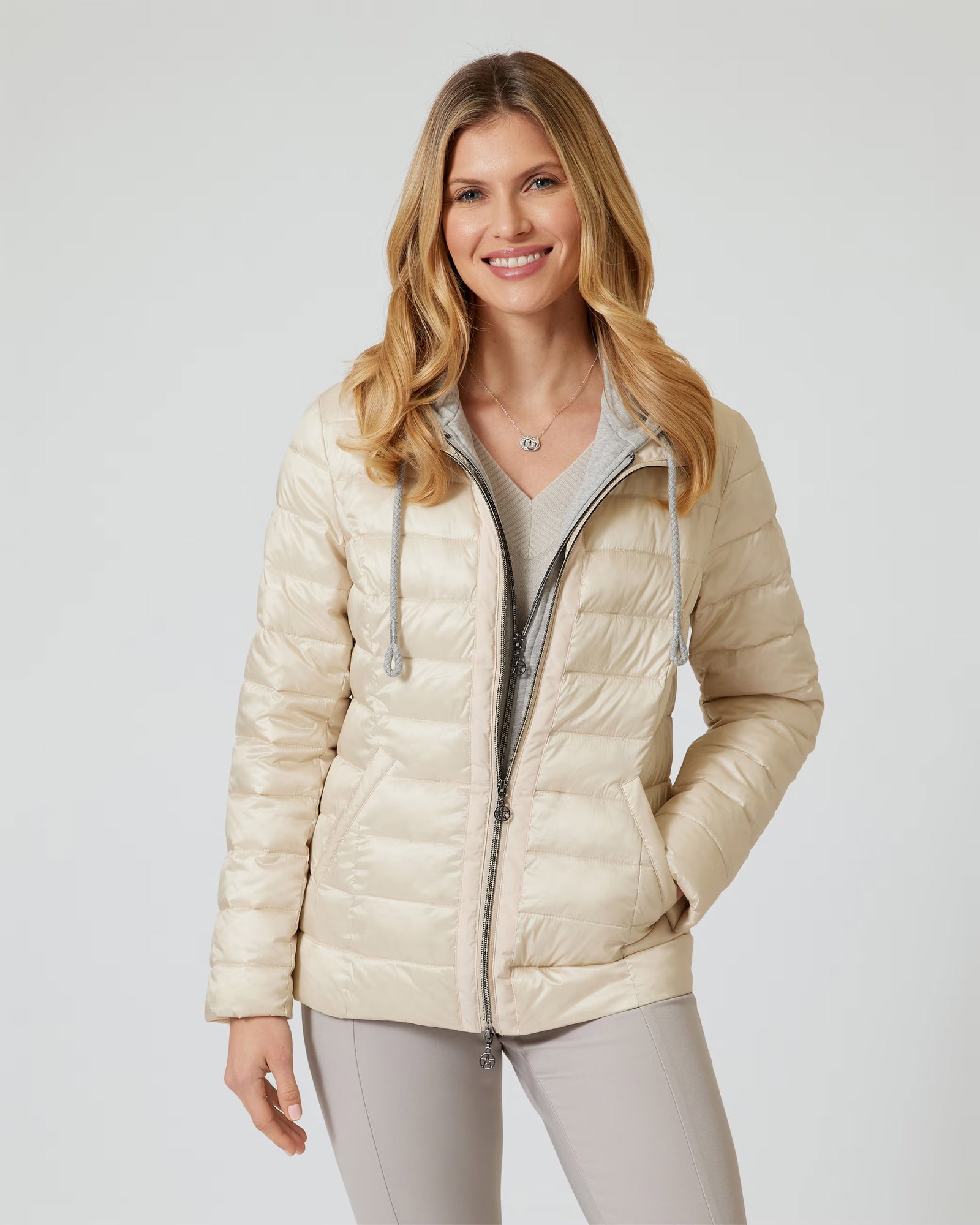 Jacke mit Sweat-Kapuze