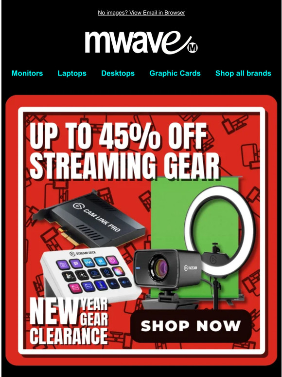 Up to 45% OFF Stream Gear - Get Ready to ▶ Go Live