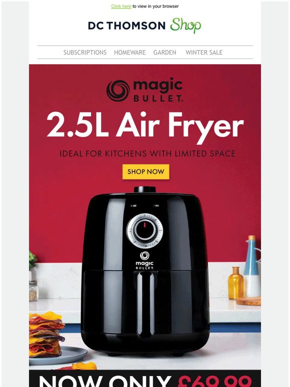 Enjoy your food with Magic Bullet Air Fryer