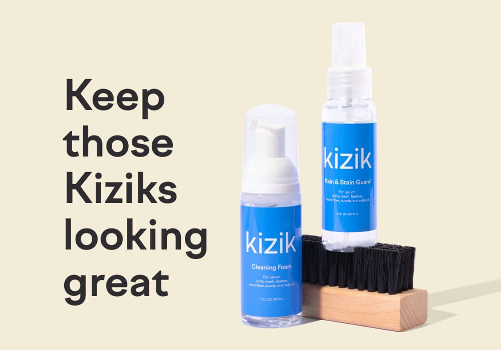Shoe care kits are now available - Keep those Kiziks looking great